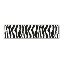 Zebra Black on White