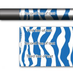 Zebra Blue on White - Image 3