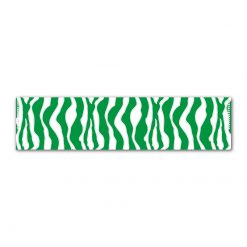 Zebra Green on White