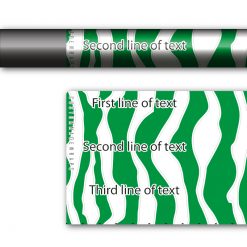 Zebra Green on White - Image 3
