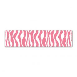 Zebra Pink on White