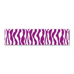 Zebra Purple on White