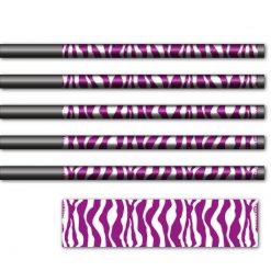 Alternative view of Zebra Purple on White