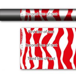 Zebra Red on White - Image 3