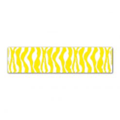 Zebra Yellow on White