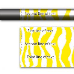 Zebra Yellow on White - Image 3