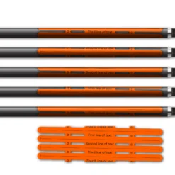 Alternative view of 4 fletch Vortex - Fluor Red Orange