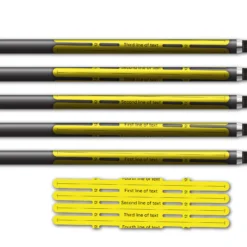 Alternative view of 4 fletch Vortex - Fluor Yellow