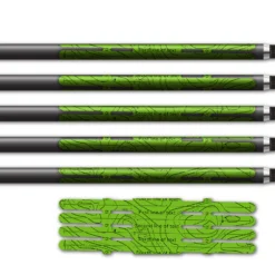 Alternative view of 4 fletch Vortex - Into the Outdoors Lime