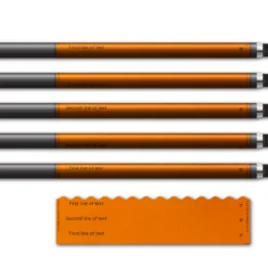 Alternative view of Wave Edge - Retro-Reflective Orange