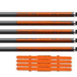 Alternative view of 4 fletch Vortex - Orange