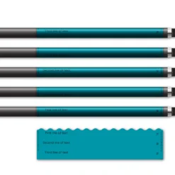 Alternative view of Wave Edge - Teal