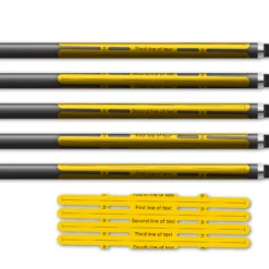 Alternative view of 4 fletch Vortex - Yellow