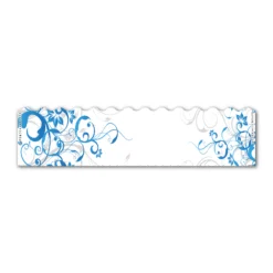 Wave Edge - Chinese Garden Blue on White