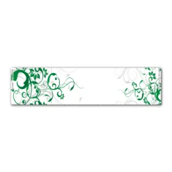 Regular - Chinese Garden Green on White