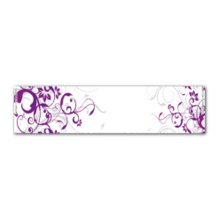 Regular - Chinese Garden Purple on White