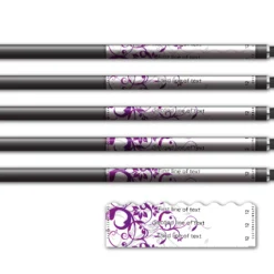 Alternative view of Shorty - Chinese Garden Purple on White
