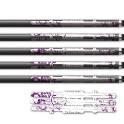 Alternative view of Vortex - Chinese Garden Purple on White