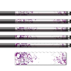 Alternative view of Wave Edge - Chinese Garden Purple on White