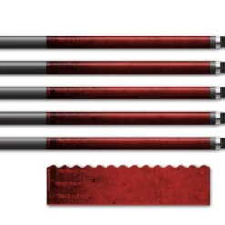 Alternative view of Wave Edge - Grunge Red
