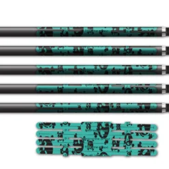 Alternative view of 4 fletch Vortex - Skulls Aqua