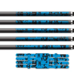 Alternative view of 4 fletch Vortex - Skulls Baby Blue