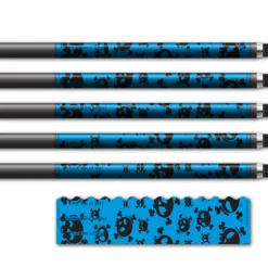 Alternative view of Wave Edge - Skulls Baby Blue