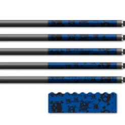 Alternative view of Shorty - Skulls Blue