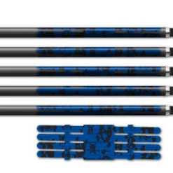 Alternative view of 4 fletch Vortex - Skulls Blue