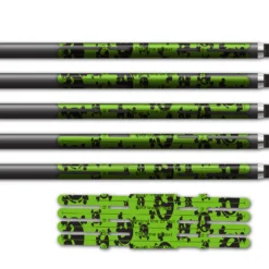 Alternative view of 4 fletch Vortex - Skulls Lime