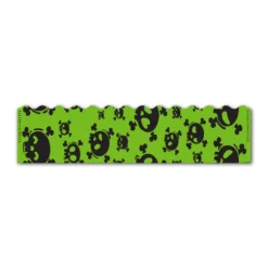 Wave Edge - Skulls Lime Green