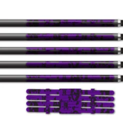 Alternative view of 4 fletch Vortex - Skulls Purple