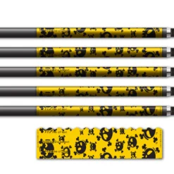 Alternative view of Wave Edge - Skulls Yellow