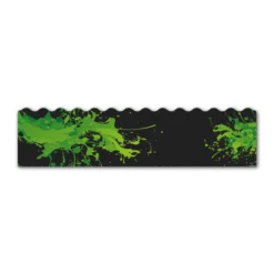 Wave Edge - Splash Green on Matt Black