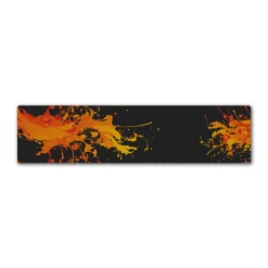 Regular - Splash Orange on Matt Black