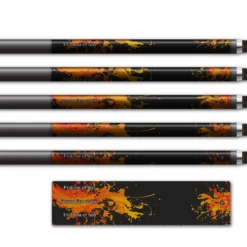 Alternative view of Regular - Splash Orange on Matt Black