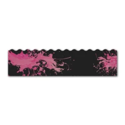 Wave Edge - Splash Pink on Matt Black