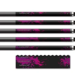 Alternative view of Wave Edge - Splash Purple on Matt Black