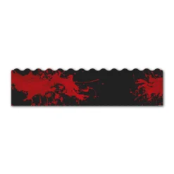 Wave Edge - Splash Red on Matt Black