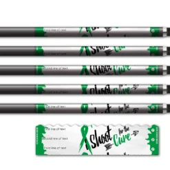 Alternative view of Wave Edge - Shoot for the Cure Green