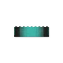 Shorty - Gradient Black on Aqua