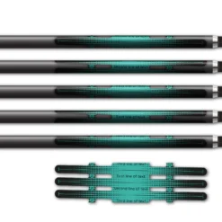 Alternative view of Vortex - Gradient Black on Aqua