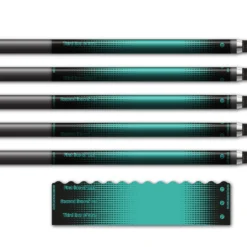 Alternative view of Wave Edge - Gradient Black on Aqua