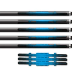 Alternative view of Vortex - Gradient Black on Baby Blue