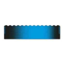 Wave Edge - Gradient Black on Baby Blue