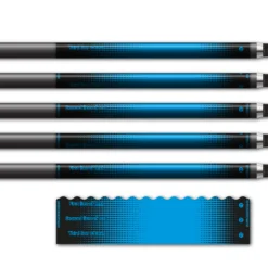 Alternative view of Wave Edge - Gradient Black on Baby Blue