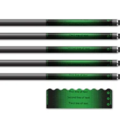 Alternative view of Shorty - Gradient Black on Green