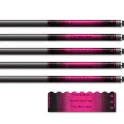 Alternative view of Shorty - Gradient Black on Magenta