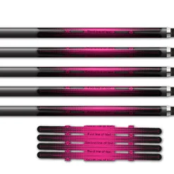 Alternative view of 4 fletch Vortex - Gradient Black on Magenta