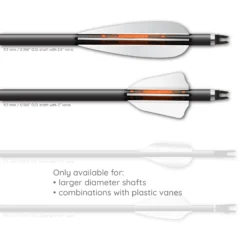 4 fletch Vortex - Gradient Black on Orange - Image 3
